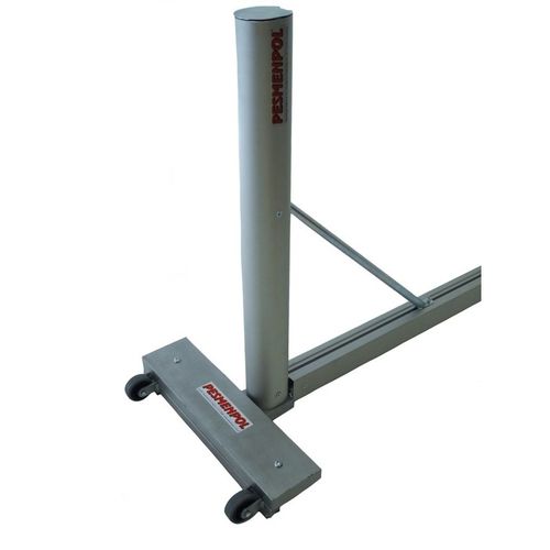 Poteau de tennis transportable - 4-02 - Pesmenpol - à roues / en aluminium / gris