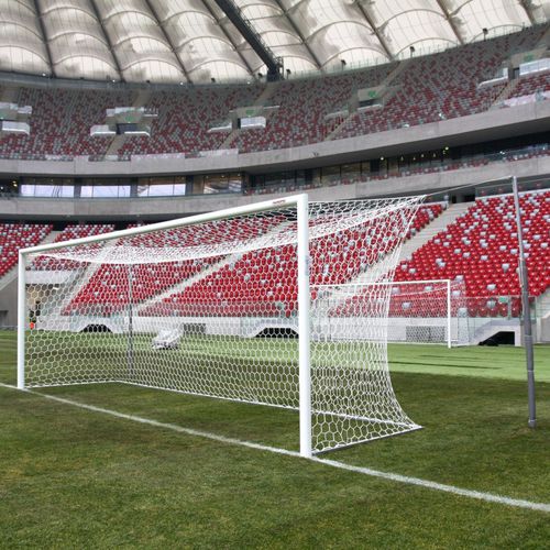 But de football en aluminium - 9-01 - Pesmenpol - en acier / pliable / blanc
