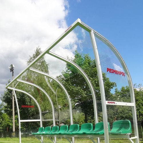 Abri de touche pour 15 personnes - 20-301-PL - Pesmenpol - en polycarbonate / en aluminium / en acier