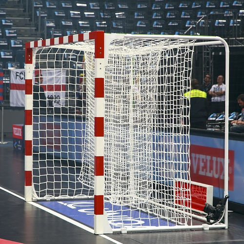 But de handball en aluminium - 8-01-1 - MTB Group Sp.J. - en acier / transportable / blanc/rouge