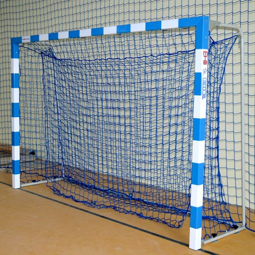 But de handball en acier - 8-02 - MTB Group Sp.J. - fixe / pliable / blanc/bleu