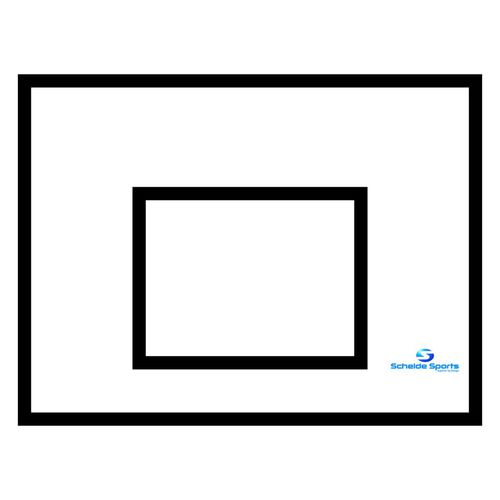 Panneau de basket en plastique - 2300465 - Schelde Sports - rectangulaire / blanc / d'extérieur