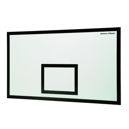 Panneau de basket en plastique - 2300460 - Schelde Sports - rectangulaire / blanc / noir