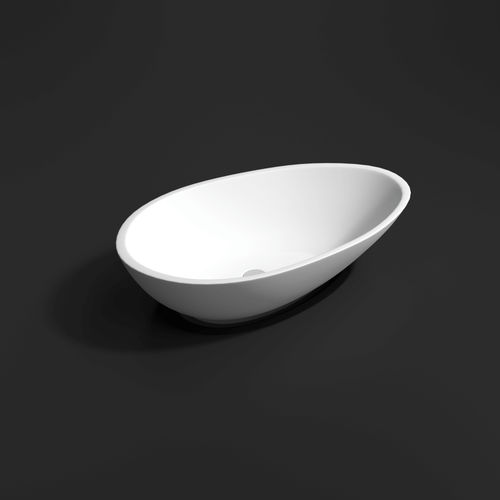 Vasque à poser - 700260 - NEILUR - en Solid Surface / finition mat / ovale