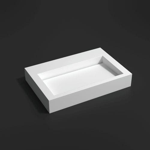Vasque suspendue - 700370 - NEILUR - en Solid Surface / finition mat / rectangulaire
