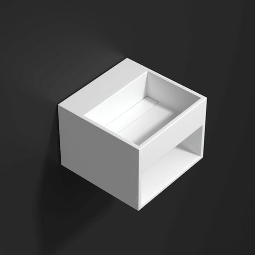 Lave-mains suspendu - 700300 - NEILUR - carré / en Solid Surface / antibactérien