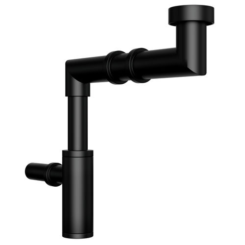 Siphon de lavabo en laiton - NEILUR - noir