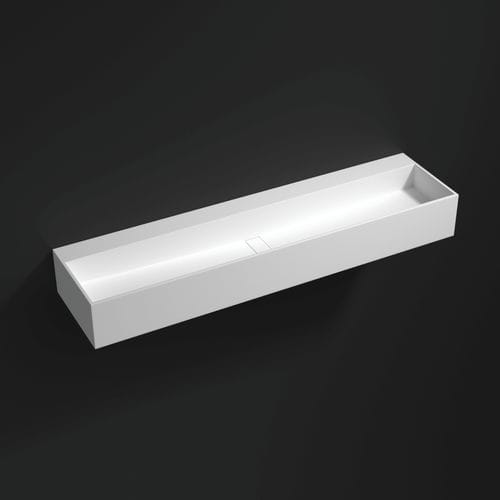 Vasque suspendue - 700350 - NEILUR - en Solid Surface / finition mat / double