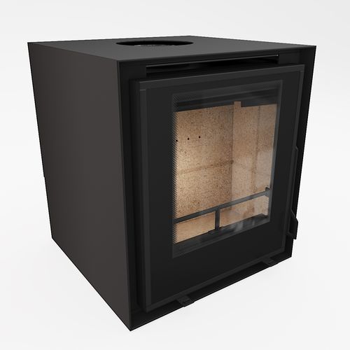 Cheminée à bois - Flat 48-55 - REGALFIRE S.A - autoportante / sur pied / simple face