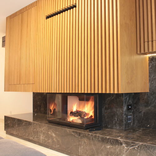 Cheminée à bois - Optimal 90 - REGALFIRE S.A - à encastrer / adossée / à 3 faces
