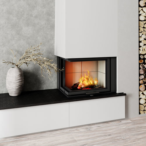 Cheminée à bois - Optimal 80 L/R - REGALFIRE S.A - à encastrer / d'angle / double face