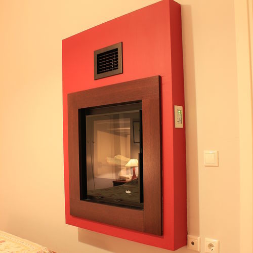 Insert de cheminée à bois - 48 - 55 - REGALFIRE S.A - en acier / contemporain
