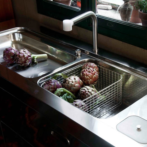Mitigeur à poser - MCR 25+CRL - ALPES-INOX - en acier inoxydable / de cuisine / 2 trous