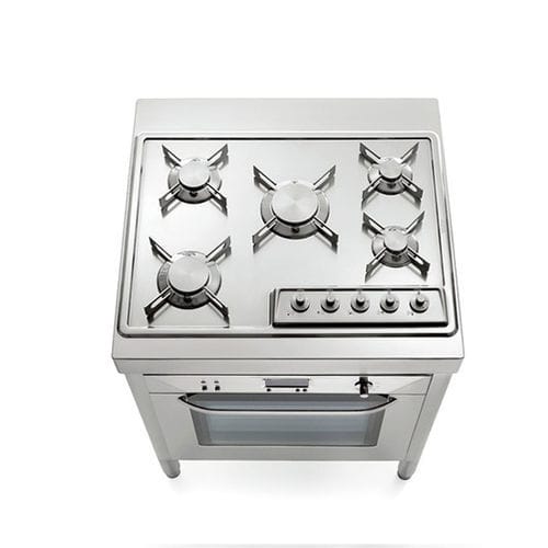Cuisinière à gaz - C70-F60/1 - ALPES-INOX - électrique / 5 foyers / 1 four
