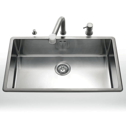 Évier 1 bac - radius 12 VFR - ALPES-INOX - sans égouttoir / en acier inoxydable / monobloc
