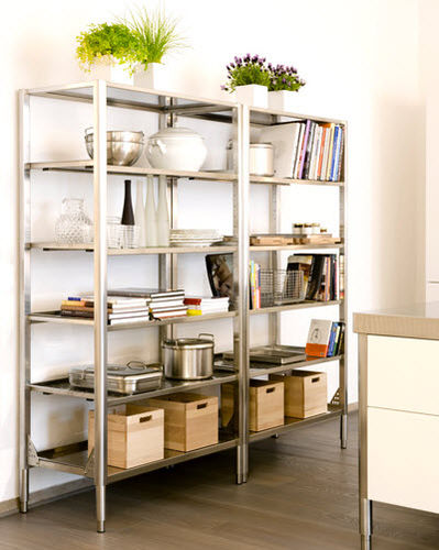 Étagère modulable - 98/185 DISPENSA APERTA - ALPES-INOX - contemporaine / en acier inoxydable