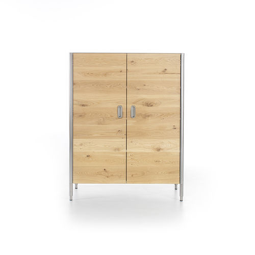 Armoire de rangement pour cuisine contemporain - 128/165 DISPENSA/2 - ALPES-INOX - en chêne / en acier inoxydable