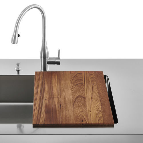 Planche à découper en hêtre - TL - ALPES-INOX - en acier inoxydable / résidentielle