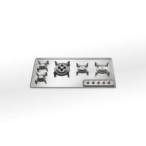 Table de cuisson à gaz - F 499/4GTC - ALPES-INOX - 5 foyers / encastrable / avec manettes