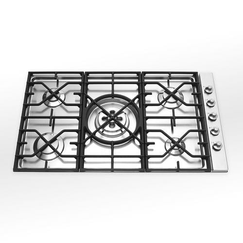 Table de cuisson à gaz - 5698/4GTC-CL - ALPES-INOX - 5 foyers / encastrable / avec manettes