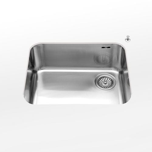 Évier sous plan - radius 60 VS - ALPES-INOX - 1 bac / sans égouttoir / en acier inoxydable
