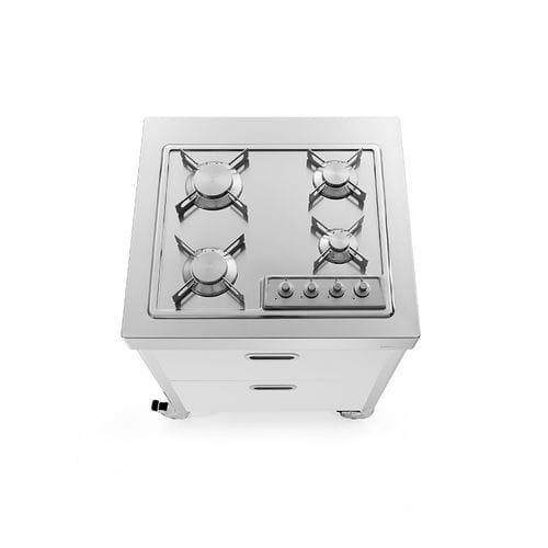 Élément de cuisine pour cuisine d'extérieur - OUT70-C60/1 - ALPES-INOX - indépendant / pose libre / à roulettes