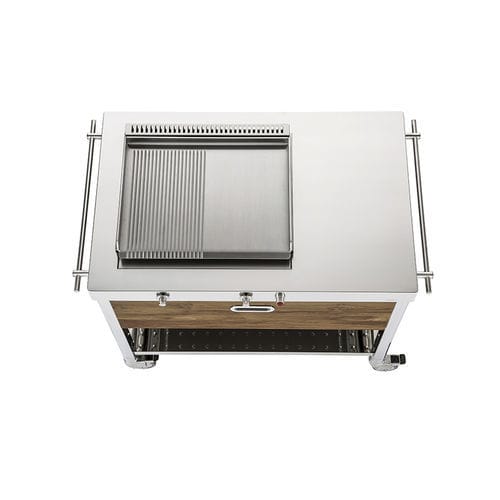 Élément de cuisine pour cuisine d'extérieur - OUT100-C90/1 - ALPES-INOX - indépendant / pose libre / à roulettes