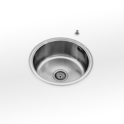 Évier 1 bac - VF 46 - ALPES-INOX - sans égouttoir / en inox / monobloc