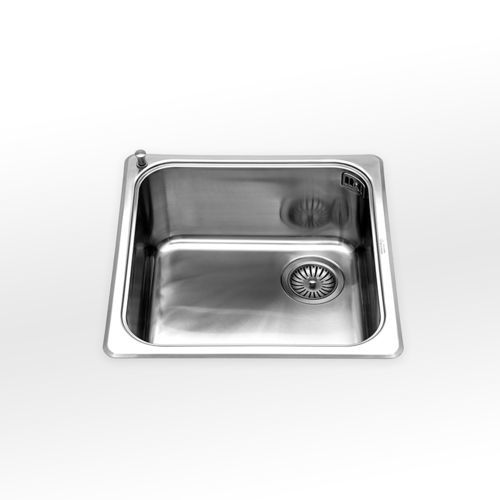 Évier 1 bac - radius 60 VF 446 series - ALPES-INOX - sans égouttoir / en inox / monobloc