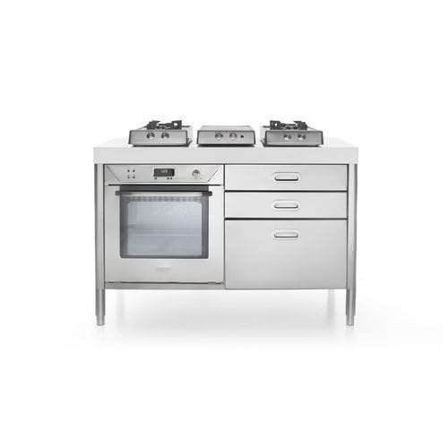 Cuisinière à gaz - C130-F60+C60/1 - ALPES-INOX - électrique / à induction / 4 foyers