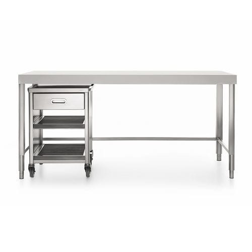 Élément de cuisine indépendant - 190C-BANCO-1 - ALPES-INOX - pose libre / à roulettes / avec tiroir