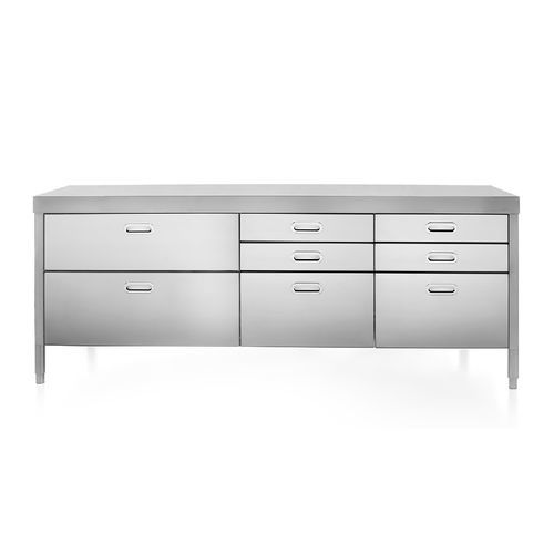 Élément de cuisine indépendant - 220C-CONTENIMENTO/2 - ALPES-INOX - pose libre / avec tiroir