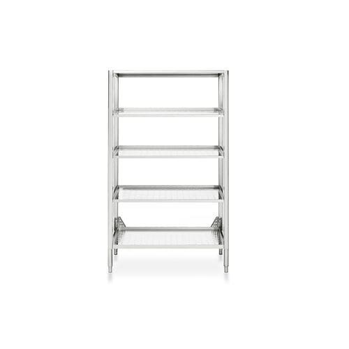 Étagère contemporaine - 98/185 DISPENSA APERTA - ALPES-INOX - en acier inoxydable / pour cuisine