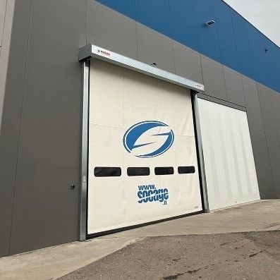 Porte de service - ZIPPER ROLL - Moreschi Chiusure Industriali S.r.l. - en plastique / battante / automatique
