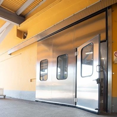 Porte d'intérieur - SLIDING - Moreschi Chiusure Industriali S.r.l. - en acier galvanisé / en inox / en polyuréthane