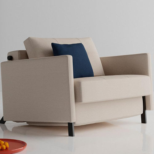 Fauteuil design scandinave - Cubed 90 - INNOVATION LIVING - en tissu / en chêne / déhoussable