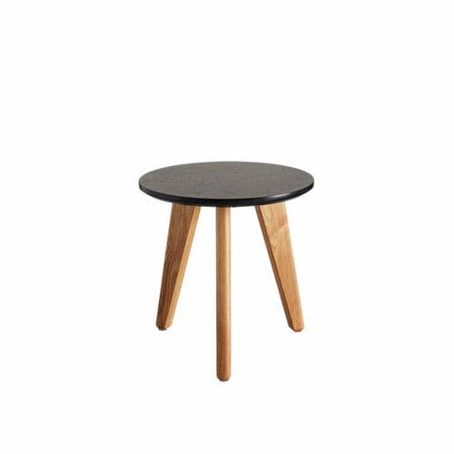 Table d'appoint contemporaine - Nordic  - INNOVATION LIVING - en chêne / avec piètement en chêne / ronde