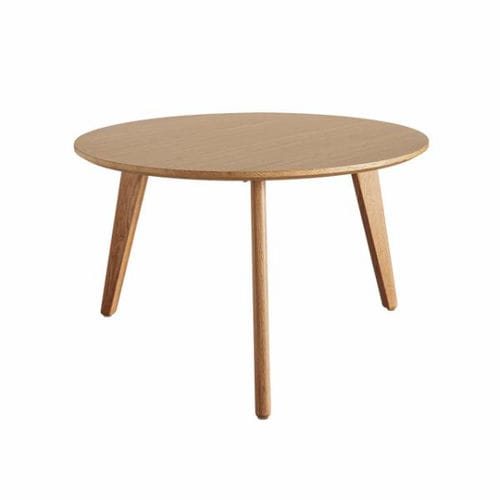 Table basse contemporaine - Nordic  - INNOVATION LIVING - en chêne / avec piètement en chêne / ronde
