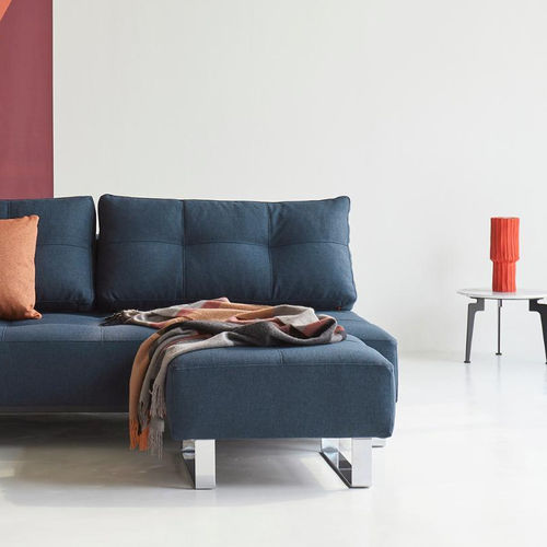 Ottoman contemporain - Supremax/Cassius D.E.L. - INNOVATION LIVING - en tissu / carré / tapissé