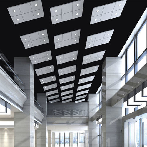 Faux-plafond en aluminium - Foshan Henglicai Building Materials Co.,Ltd. - alliage d'aluminium / en panneaux / pour salle de conférence