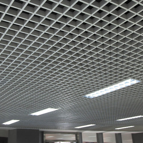 Faux-plafond en aluminium - Foshan Henglicai Building Materials Co.,Ltd. - en panneaux / pour bureau / pour salle de conférence