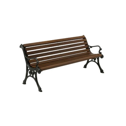 Banc public classique - PN001 - irollo - en fer / en fonte / en pin