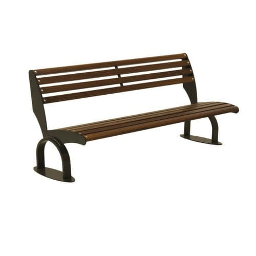 Banc public contemporain - PN017 - irollo - en fonte / en fer galvanisé / en pin