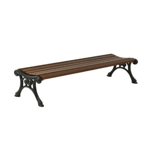 Banc public classique - PN042 - irollo - en fonte / en pin / en iroko