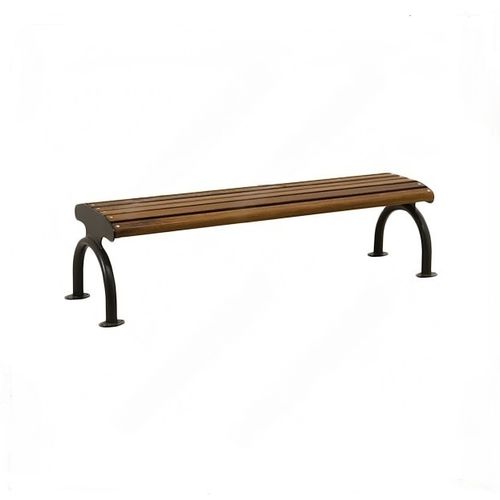Banc public contemporain - PN044 - irollo - en fer galvanisé / en pin / en iroko