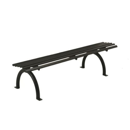 Banc public contemporain - PN049 - irollo - en fer galvanisé / sans dossier / sans accoudoirs