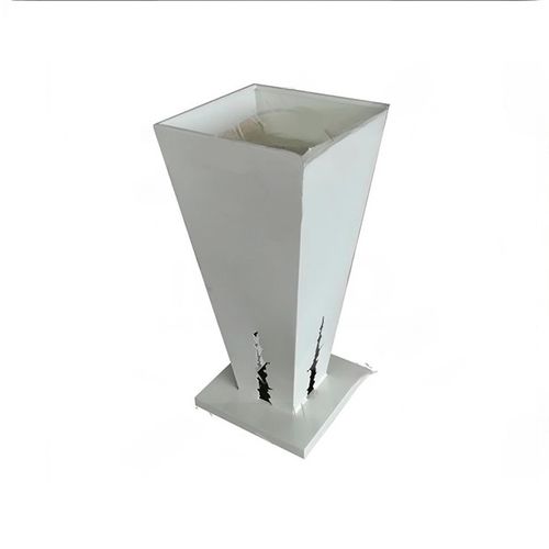 Pot de jardin en tôle - FR028 - irollo - de sol / carré / à profil en V