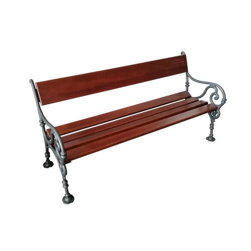 Banc public classique - PN011 - irollo - en fonte / en pin / en iroko