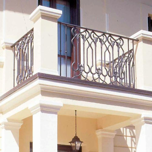 Balustrade en fonte - ER023 - irollo - d'extérieur / pour terrasse / pour balcon