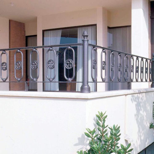 Balustrade en fonte - ER050 - irollo - d'extérieur / pour terrasse / pour balcon